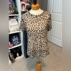 Torrid Sheer Leopard Print Women's Top